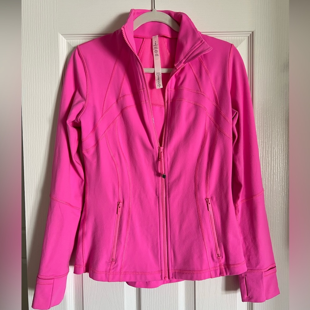 Lululemon define jacket “sonic pink” EUC